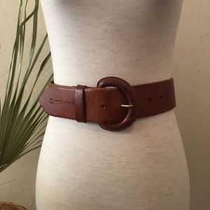 Polo Ralph Lauren wide Italian saddle waist belt